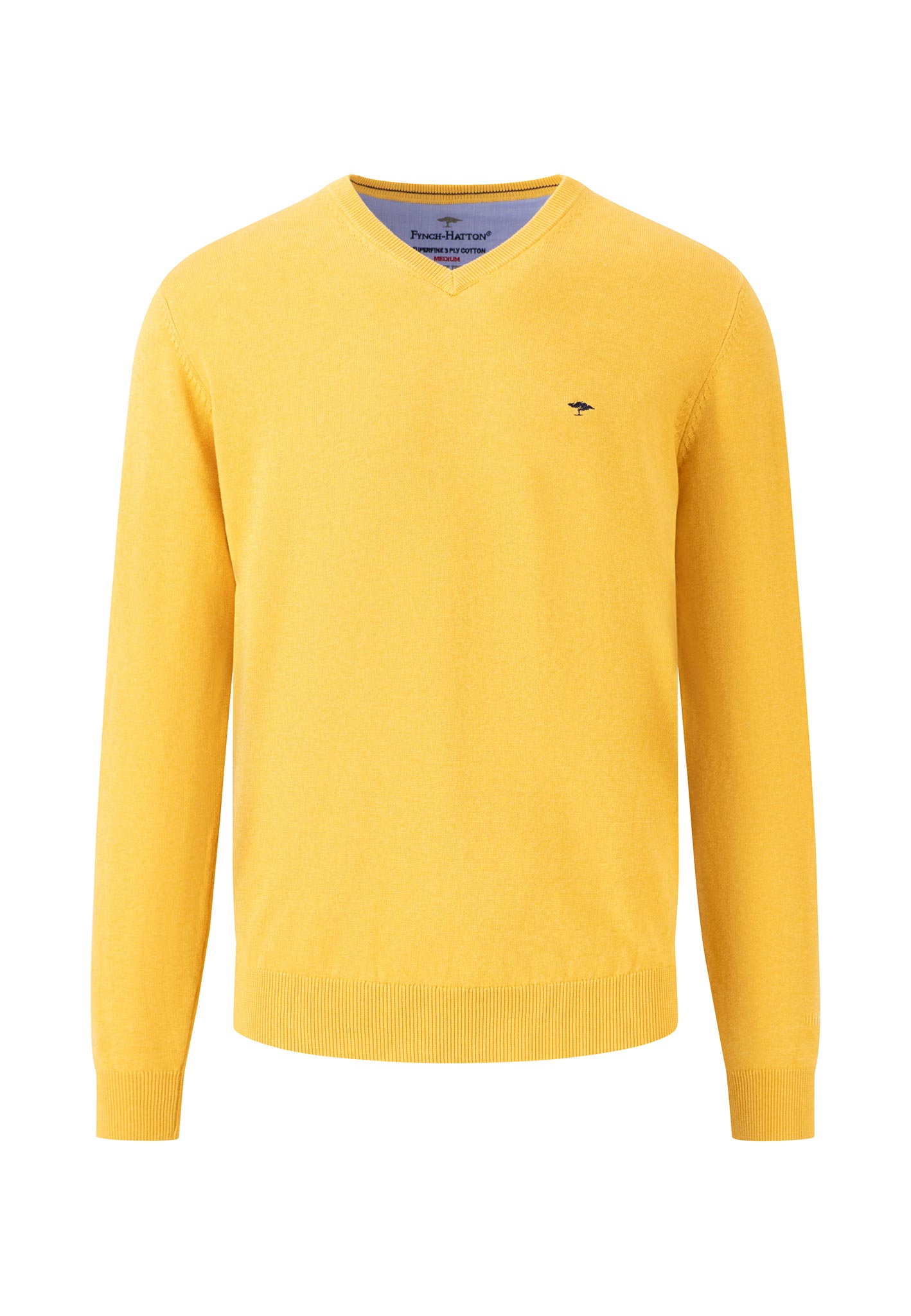 Soft cotton V-neck sweater – FYNCH-HATTON | Offizieller Online Shop