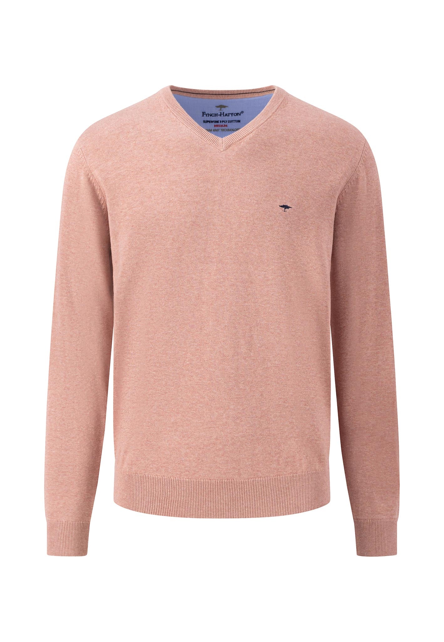 Soft cotton V-neck sweater – FYNCH-HATTON | Offizieller Online Shop