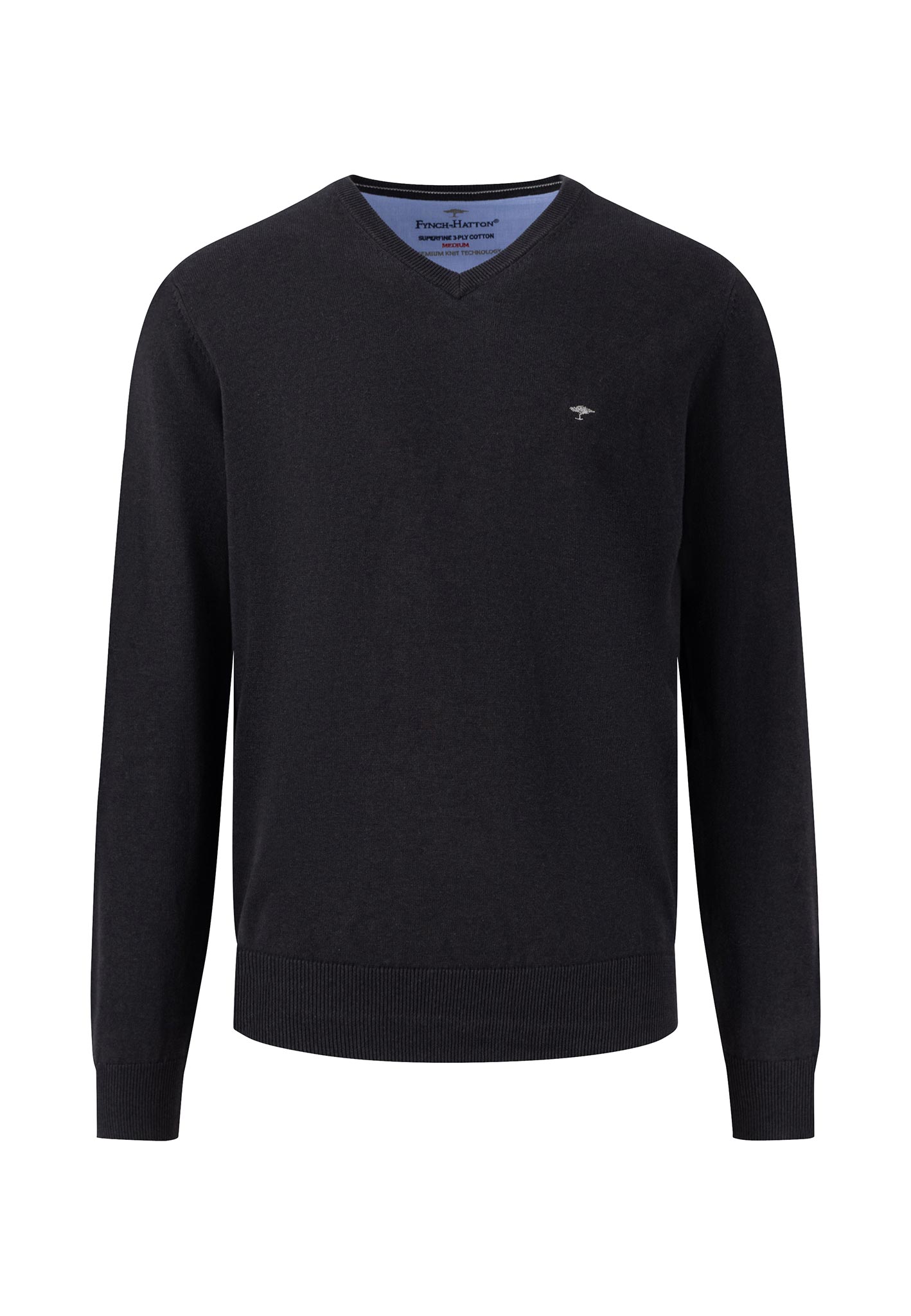 Soft cotton V-neck sweater – FYNCH-HATTON | Offizieller Online Shop