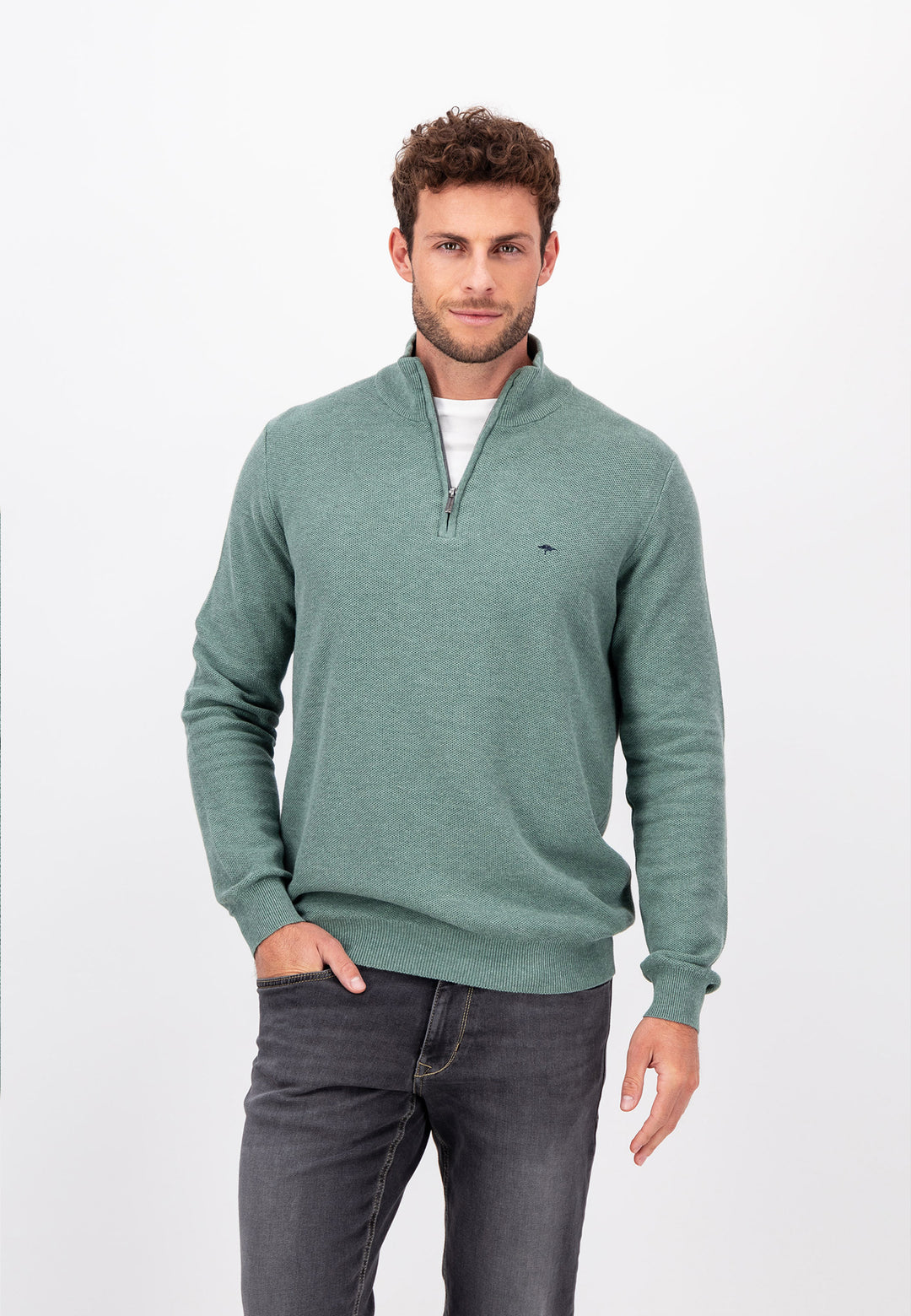 Textured knit jumper – FYNCH-HATTON | Offizieller Online Shop