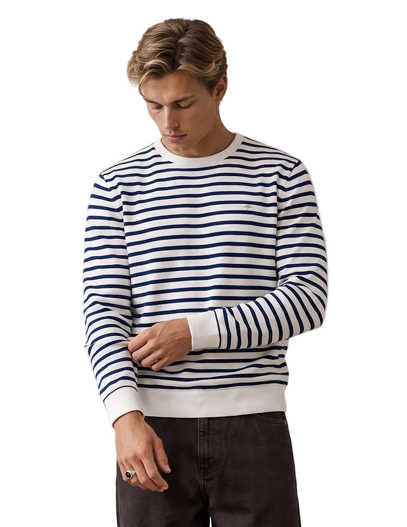 Striped cotton sweatshirt