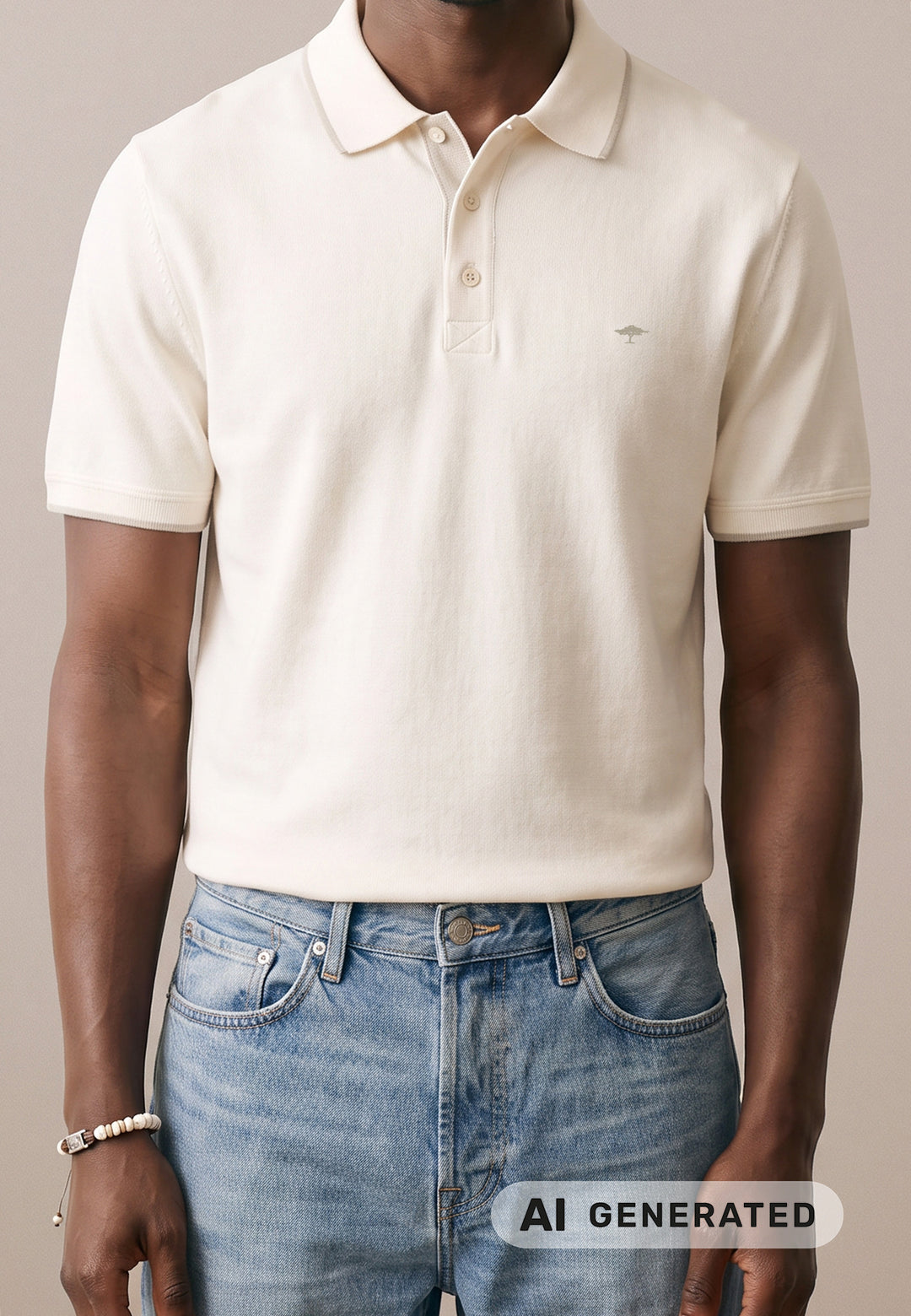 2PLY Poloshirt aus Baumwolle mit Kontrastdetails