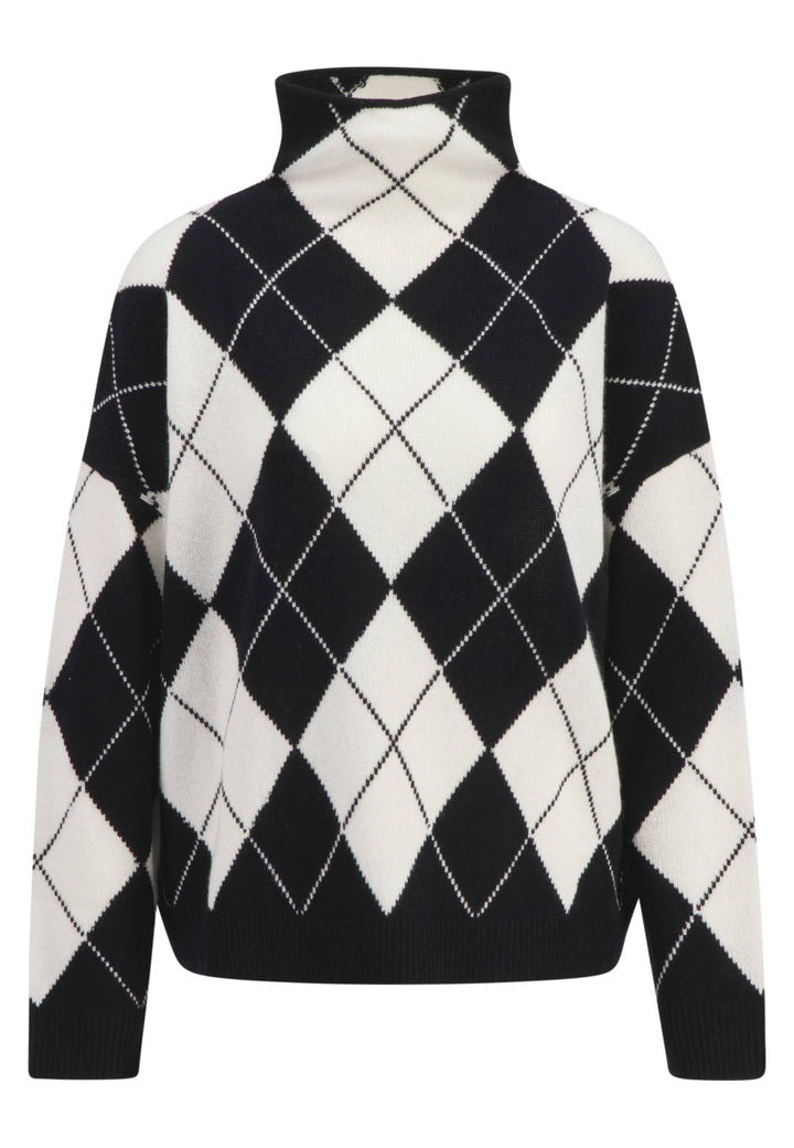 Wollpullover mit Argyle-Muster