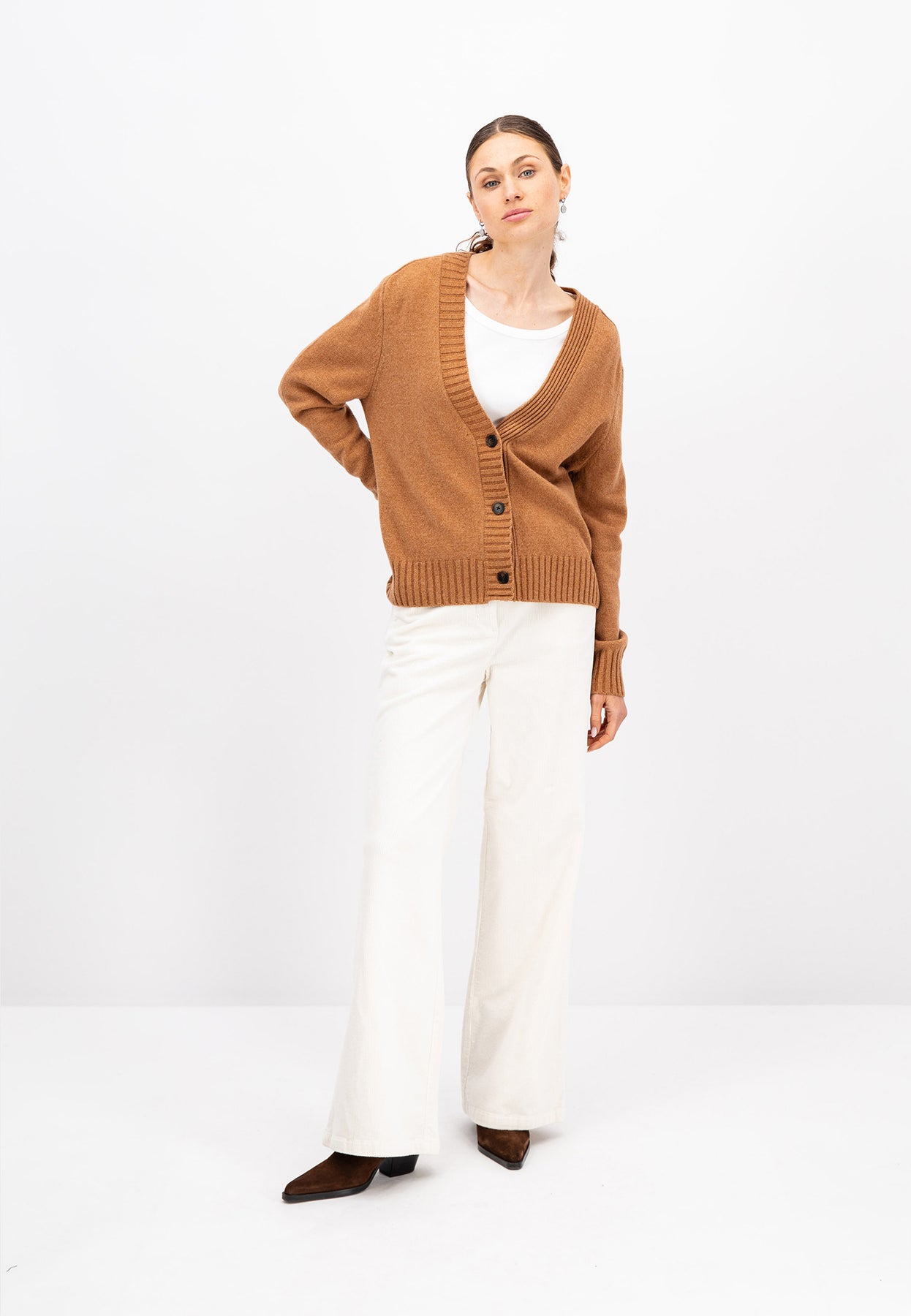 Cardigan aus weicher Wolle – Online FYNCH-HATTON Offizieller | Shop