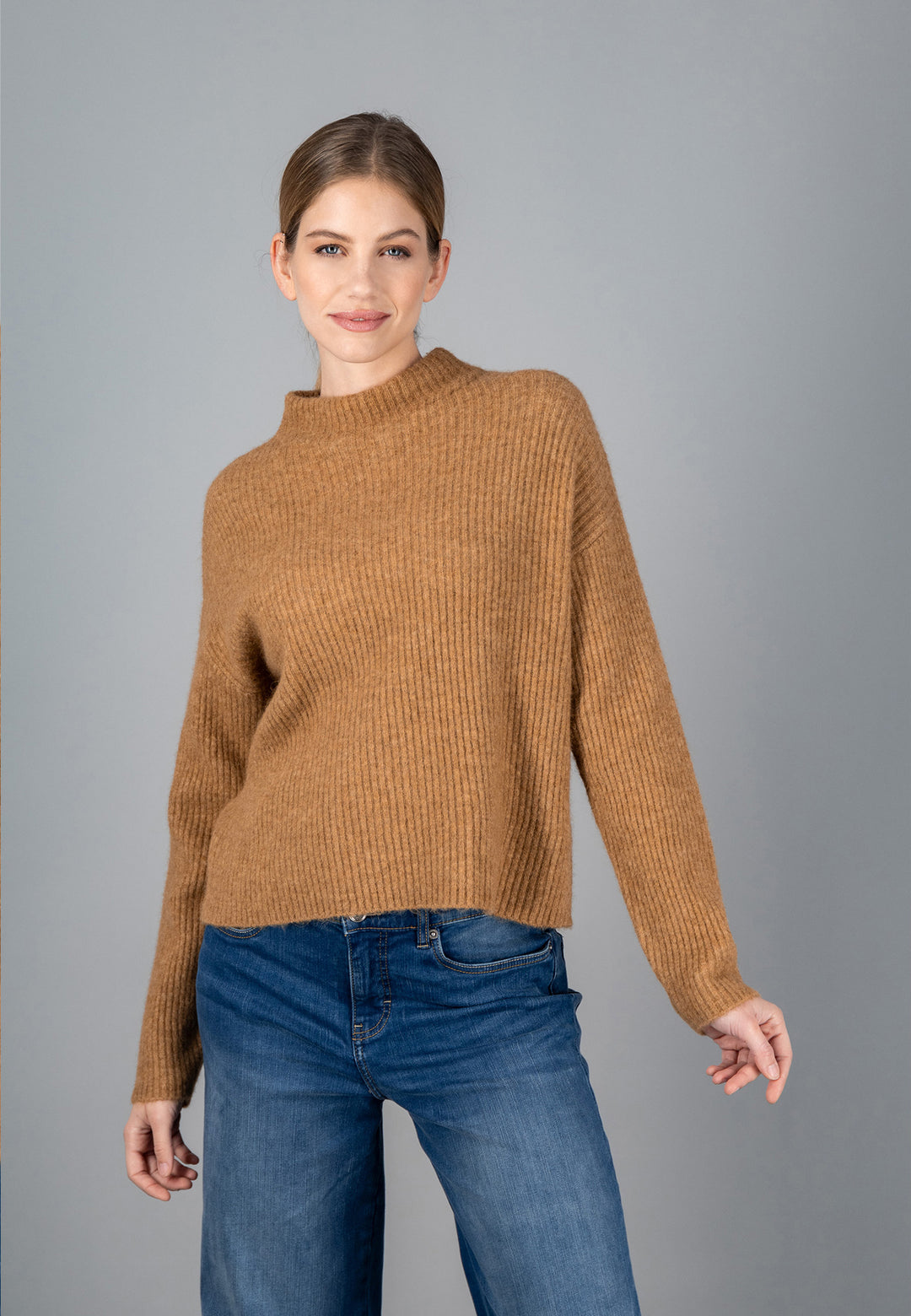 Women's Alpaca Ribbed Long Cardigan Sweater - HASS® Apparel by