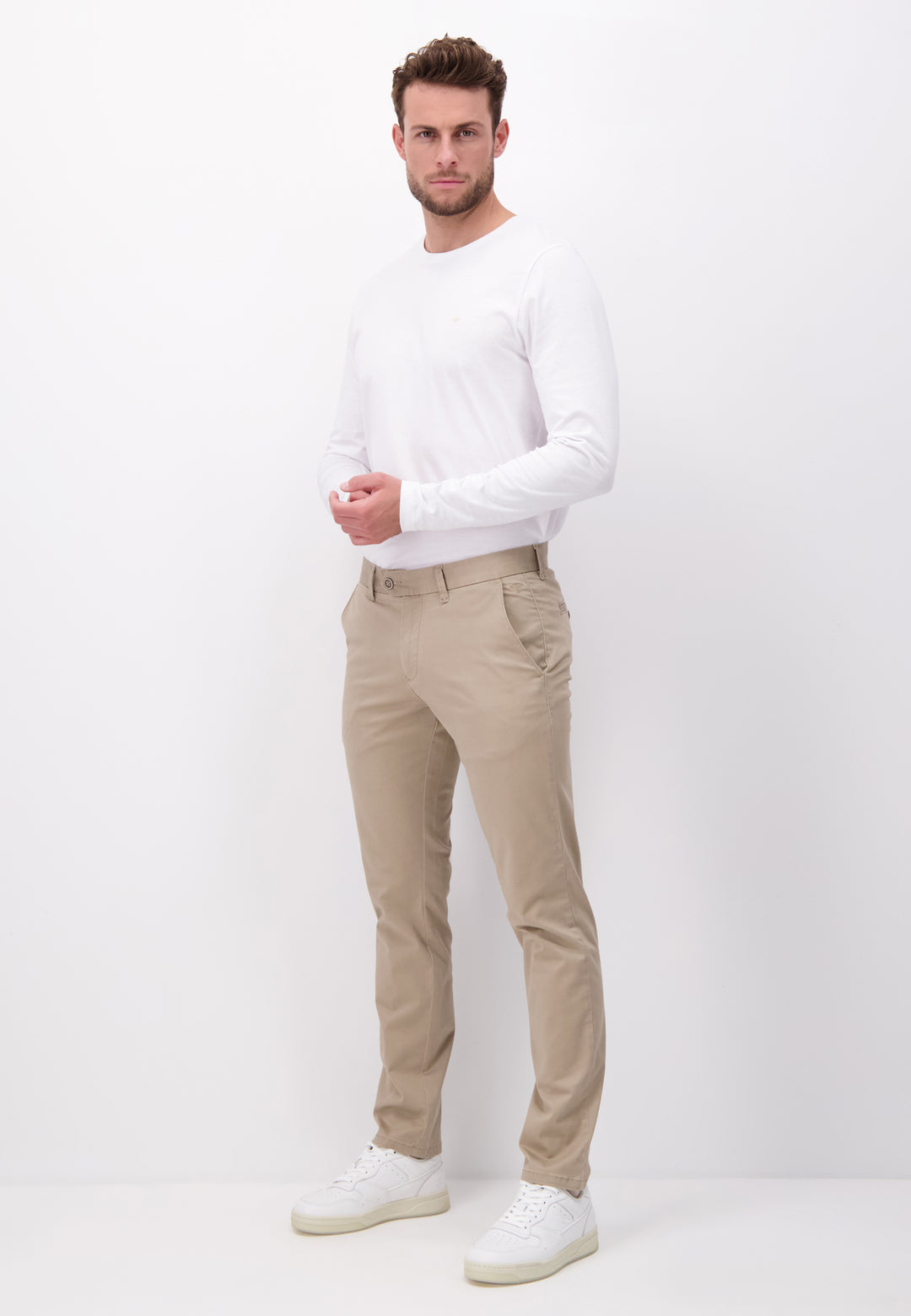 Calças para homem regular fit chino de algodão stretch - LP001288_599