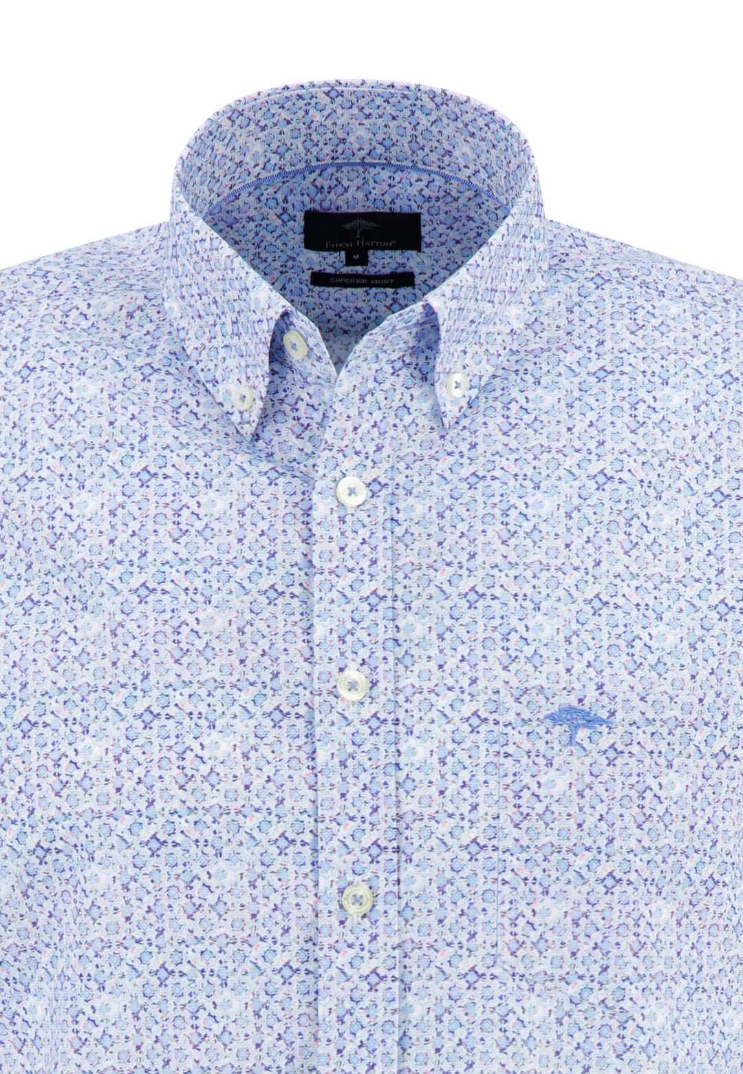 【Empfehlung】 Superior Print Cotton Shirt – Online | Shop FYNCH-HATTON Offizieller