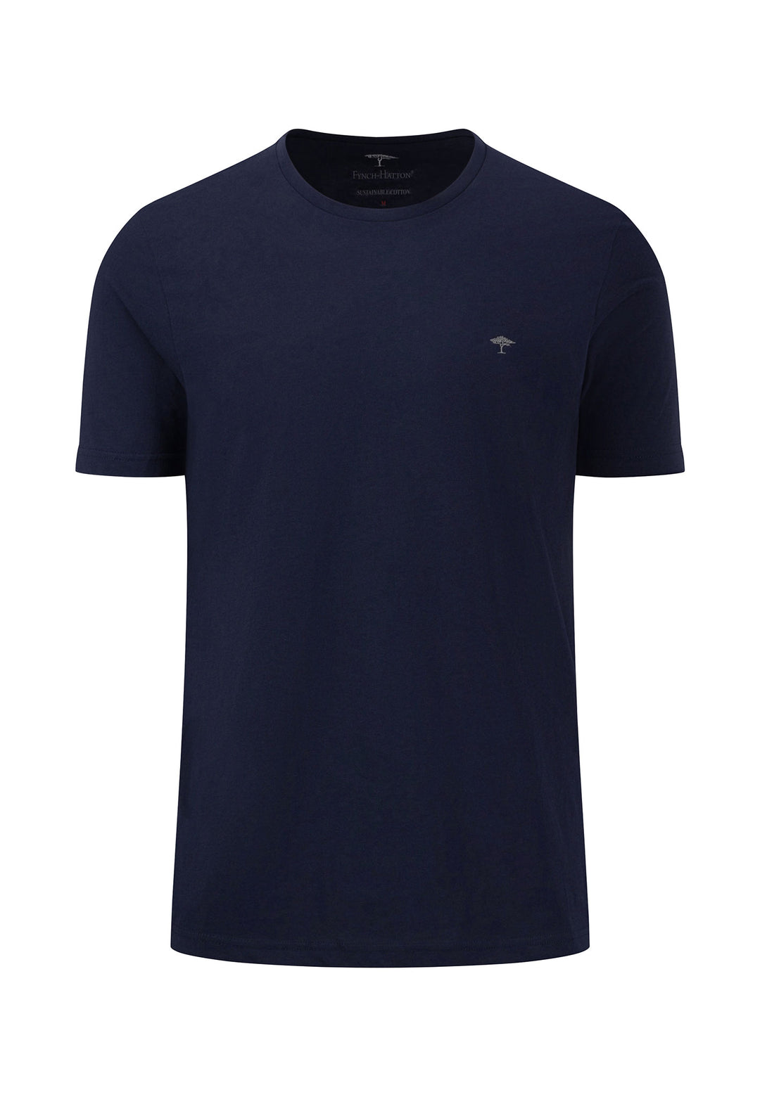 T-shirt with round – | Online FYNCH-HATTON neck Offizieller Shop
